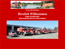 Tablet Screenshot of feuerwehr-beeskow.de